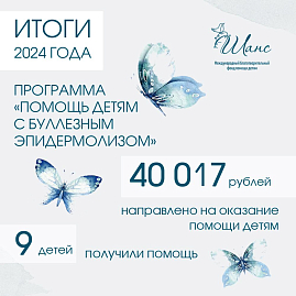 В 2024 году программа «Помощь детям с буллезным эп